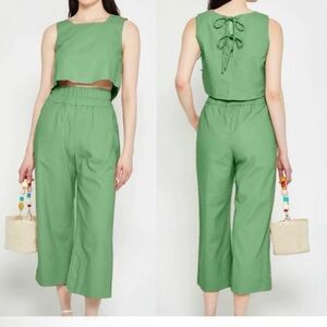 Kourt Willow Green Two Piece Matching Set